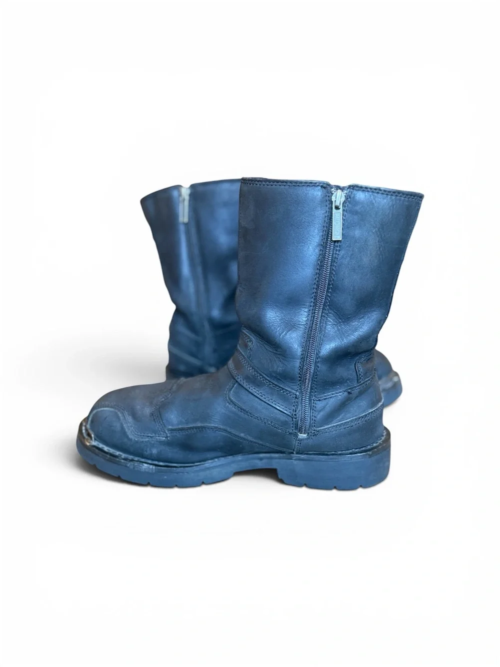 Harley-Davidson Black Leather Motorcycle Boots